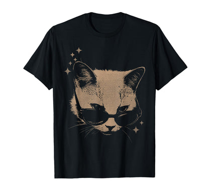 Y2K Cat Sunglasses 90S 2000S Grunge T-Shirt - Fun Novelty Design Unisex - T-Shirt, Sweatshirt, Hoodie