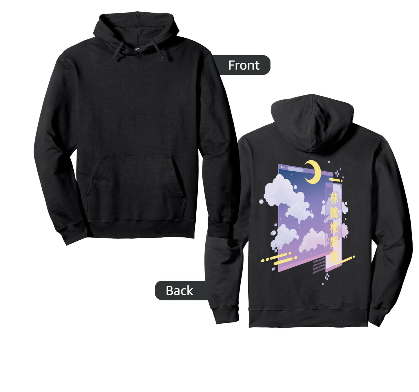 80S 90S Vaporwave Pastel Goth Grunge Kawaii Hoodie - Graphic Print Unisex - T-Shirt, Sweatshirt, Hoodie