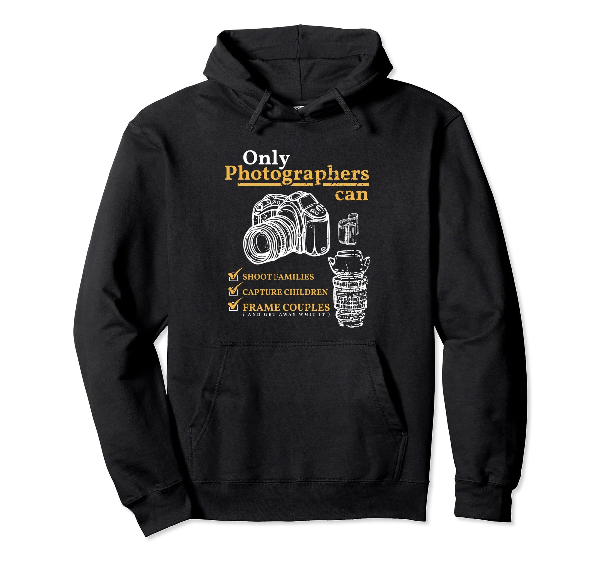 Camera Checklists Funny Photography Hoodie - Streetwear Style Unisex - T-Shirt, Sweatshirt, Hoodie