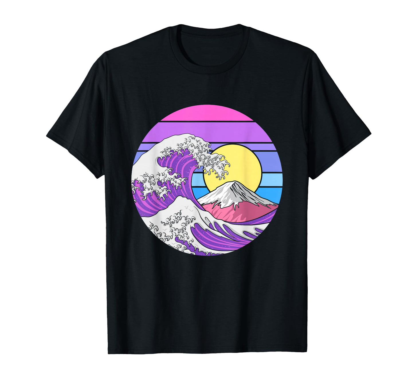 Great Wave Off Kanagawa Japanese Art T-Shirt - Minimalist Print Unisex - T-Shirt, Sweatshirt, Hoodie