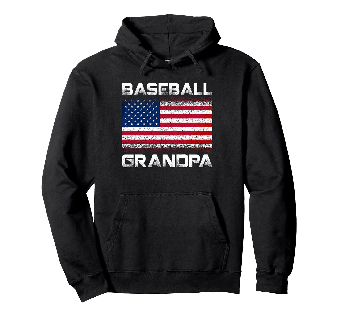 Baseball Grandpa Usa Flag Patriotic Gift Hoodie - Graphic Print Unisex - T-Shirt, Sweatshirt, Hoodie