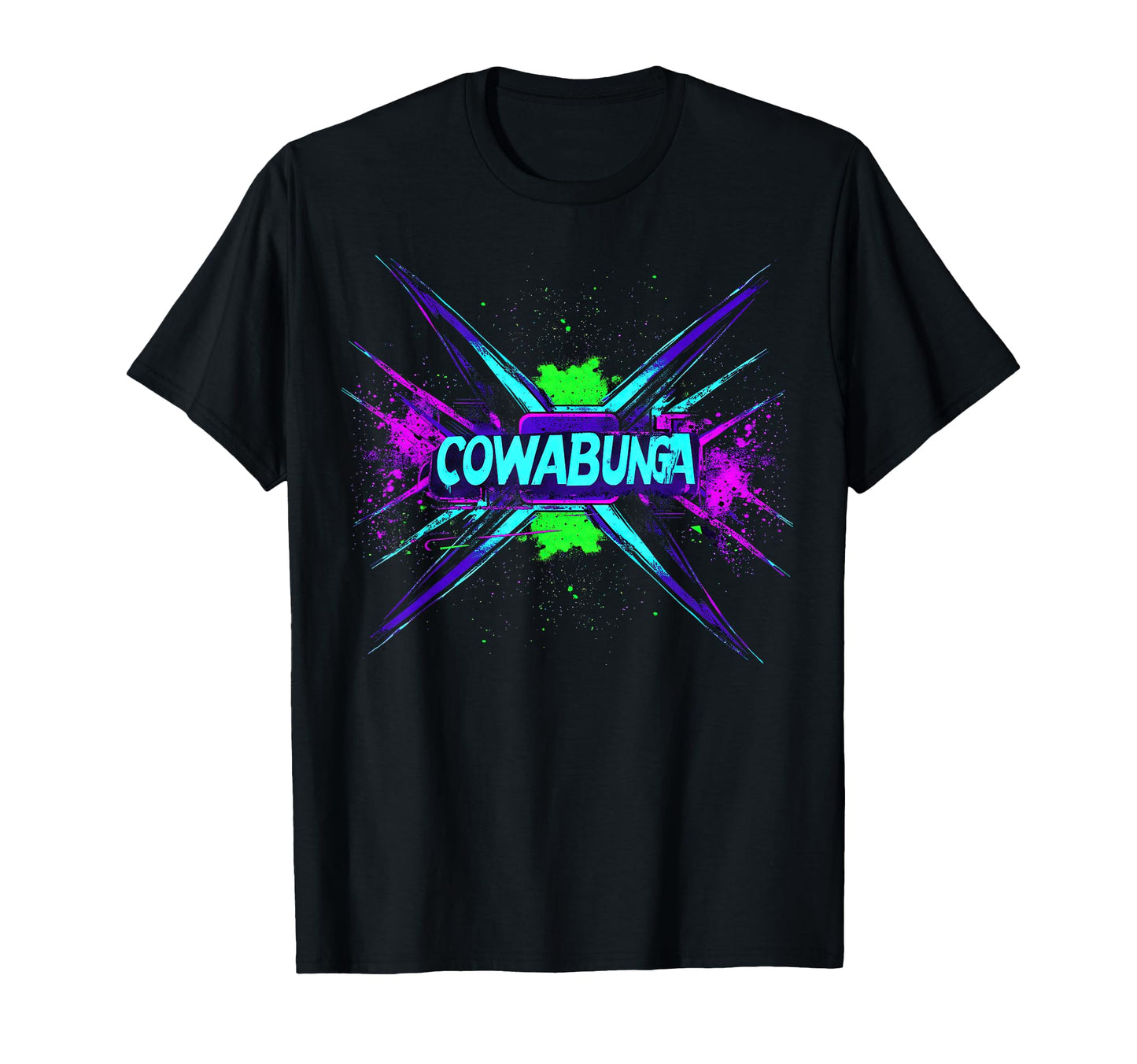Cowabunga 80S 90S Nostalgia Slang T-Shirt - Streetwear Style for Adults - T-Shirt, Sweatshirt, Hoodie