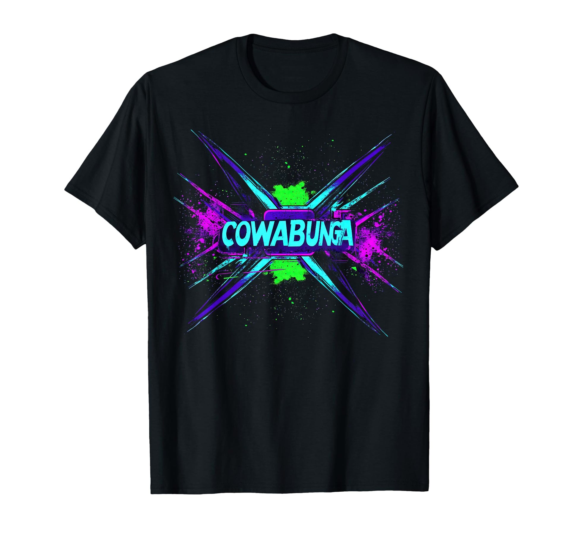 Cowabunga 80S 90S Nostalgia Slang T-Shirt - Streetwear Style for Adults - T-Shirt, Sweatshirt, Hoodie