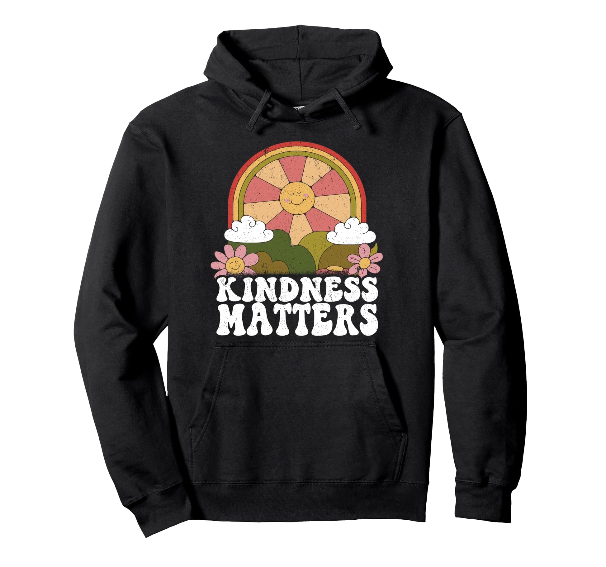 Sun Anti Bullying Rainbow Kindness Hoodie - Custom Art Print for Adults - T-Shirt, Sweatshirt, Hoodie