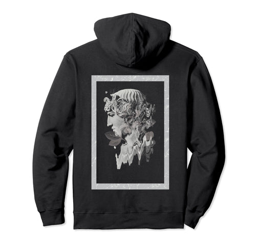 Vaporwave Aesthetic 80S 90S Greek Statue Art Hoodie - Unique Graphic Unisex - T-Shirt, Sweatshirt, Hoodie