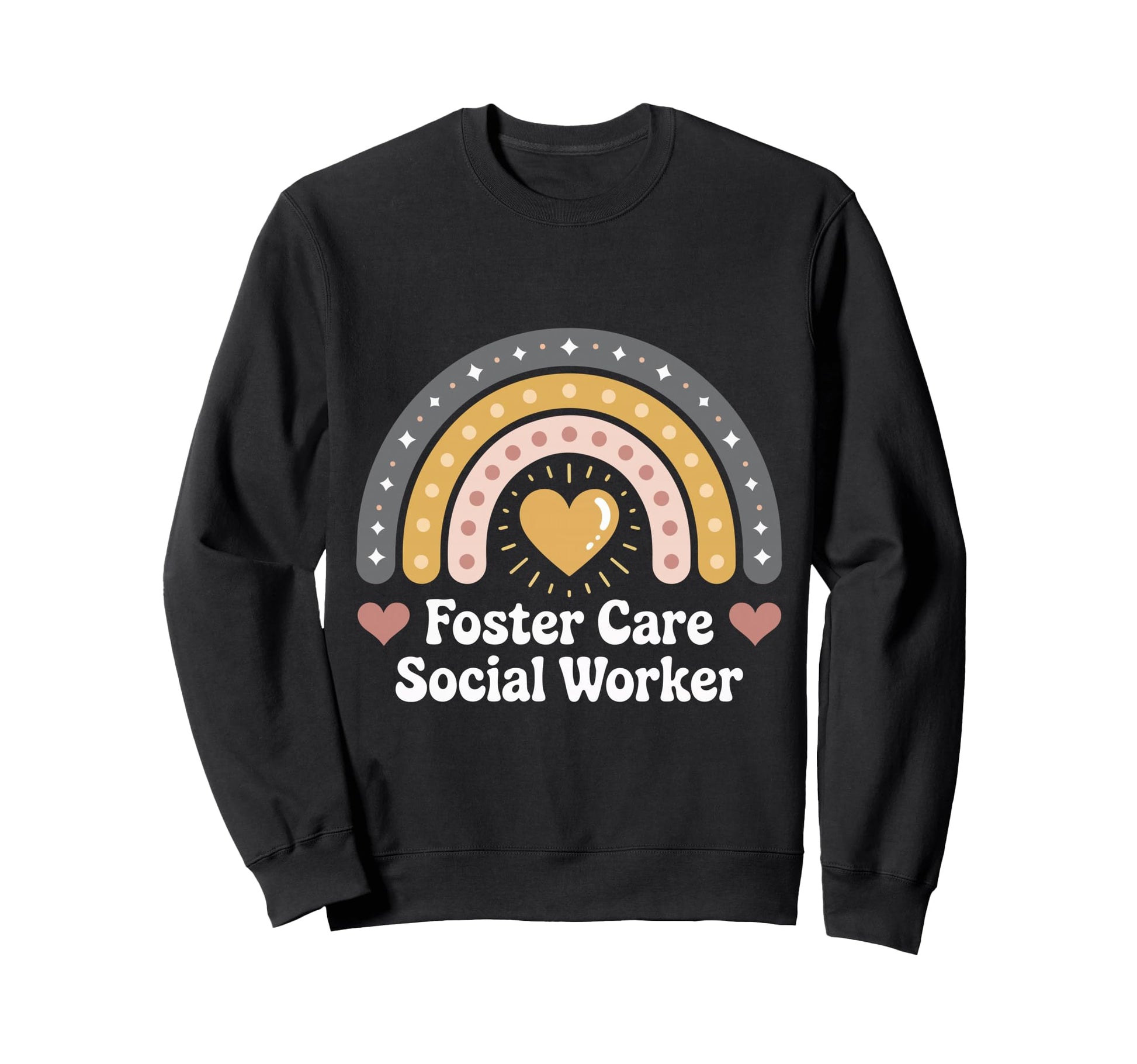 Foster Care Social Worker Rainbow Sweatshirt - Streetwear Style for Adults - T-Shirt, Sweatshirt, Hoodie