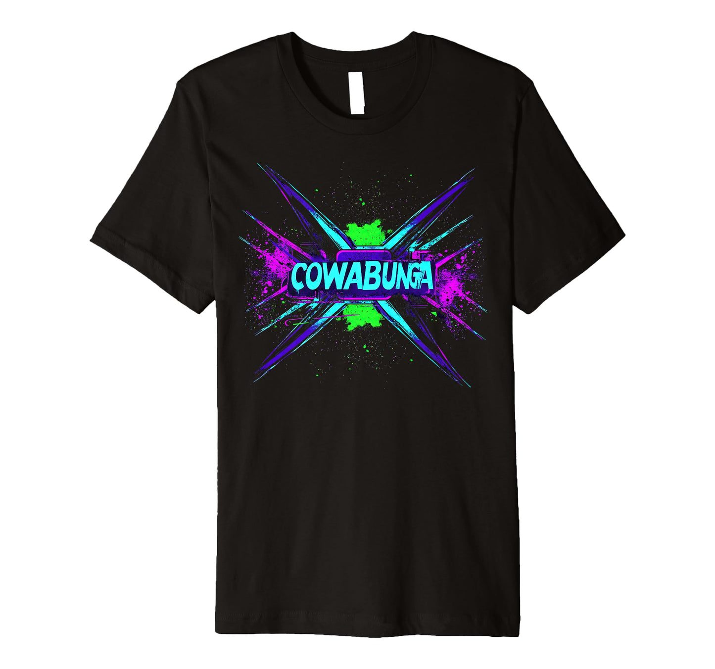 Cowabunga 80S 90S Nostalgia Slang Grunge T-Shirt - Unique Graphic Unisex - T-Shirt, Sweatshirt, Hoodie