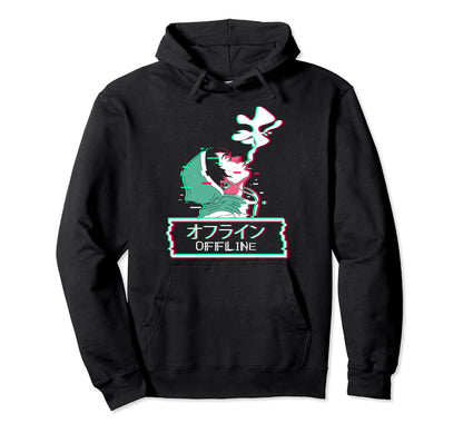 Smoking Anti Social Anime Japanese Hoodie - Unique Graphic for Adults - T-Shirt, Sweatshirt, Hoodie