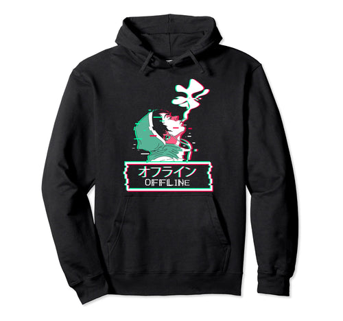 Smoking Anti Social Anime Japanese Hoodie - Unique Graphic for Adults - T-Shirt, Sweatshirt, Hoodie