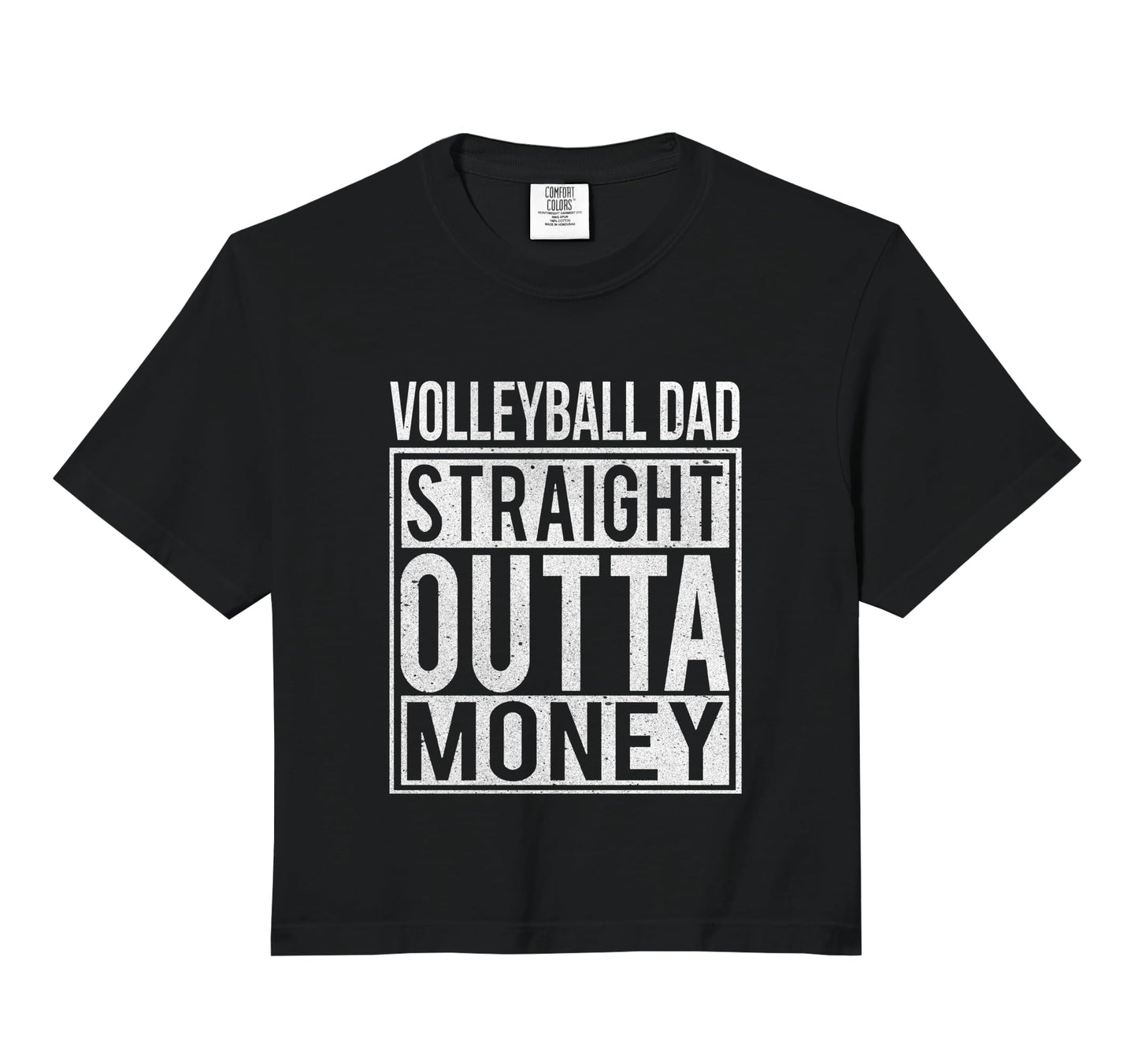 Volleyball Dad Straight Outta Money I Hoodie - Minimalist Print Unisex - T-Shirt, Sweatshirt, Hoodie
