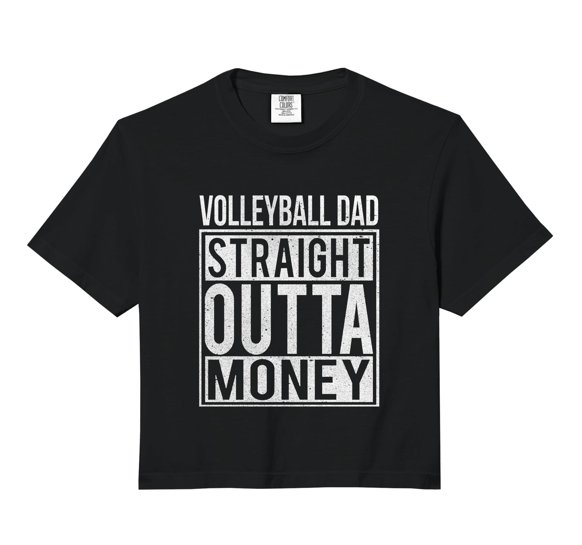 Volleyball Dad Straight Outta Money I Hoodie - Minimalist Print Unisex - T-Shirt, Sweatshirt, Hoodie