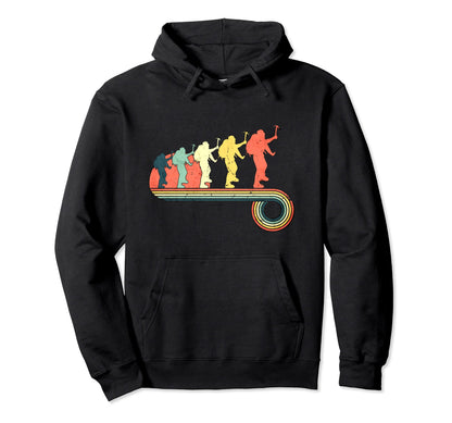 Mountain Climbing Sunset Rainbow Hoodie - Graphic Print Unisex - T-Shirt, Sweatshirt, Hoodie