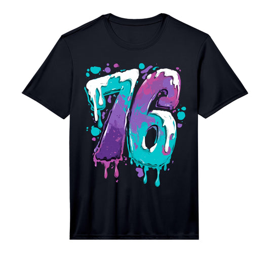 Baseball 76 Number Performance T-Shirt - Fun Novelty Design Men Women - T-Shirt, Sweatshirt, Hoodie