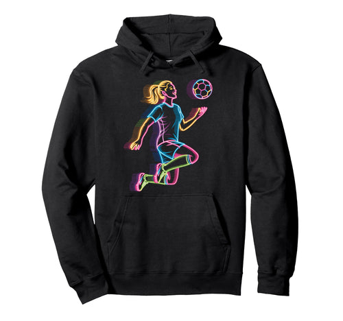 Colorful Funny Soccer Fan Dad Mom Hoodie - Custom Art Print for Adults - T-Shirt, Sweatshirt, Hoodie