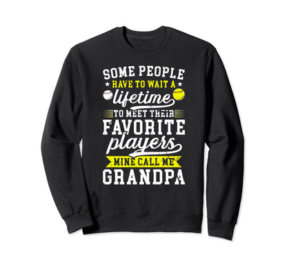 Favorite Players Call Me Grandpa Sweatshirt - Novelty Apparel Unisex - T-Shirt, Sweatshirt, Hoodie