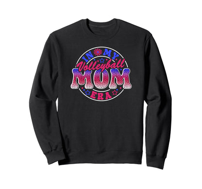 Volleyball Mom Era Mother Player Sweatshirt - Minimalist Print for Adults - T-Shirt, Sweatshirt, Hoodie