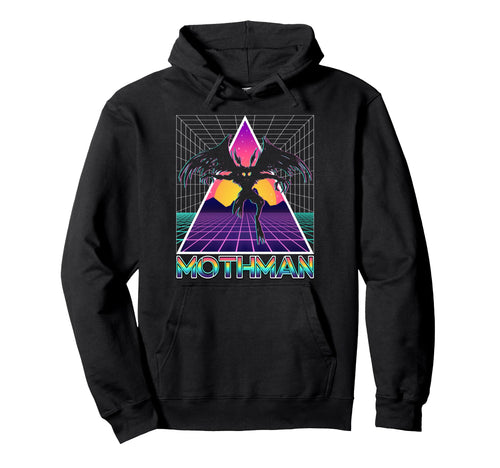 Vaporwave Aesthetic Mothman Cryptozoology Hoodie - Unique Graphic Unisex - T-Shirt, Sweatshirt, Hoodie
