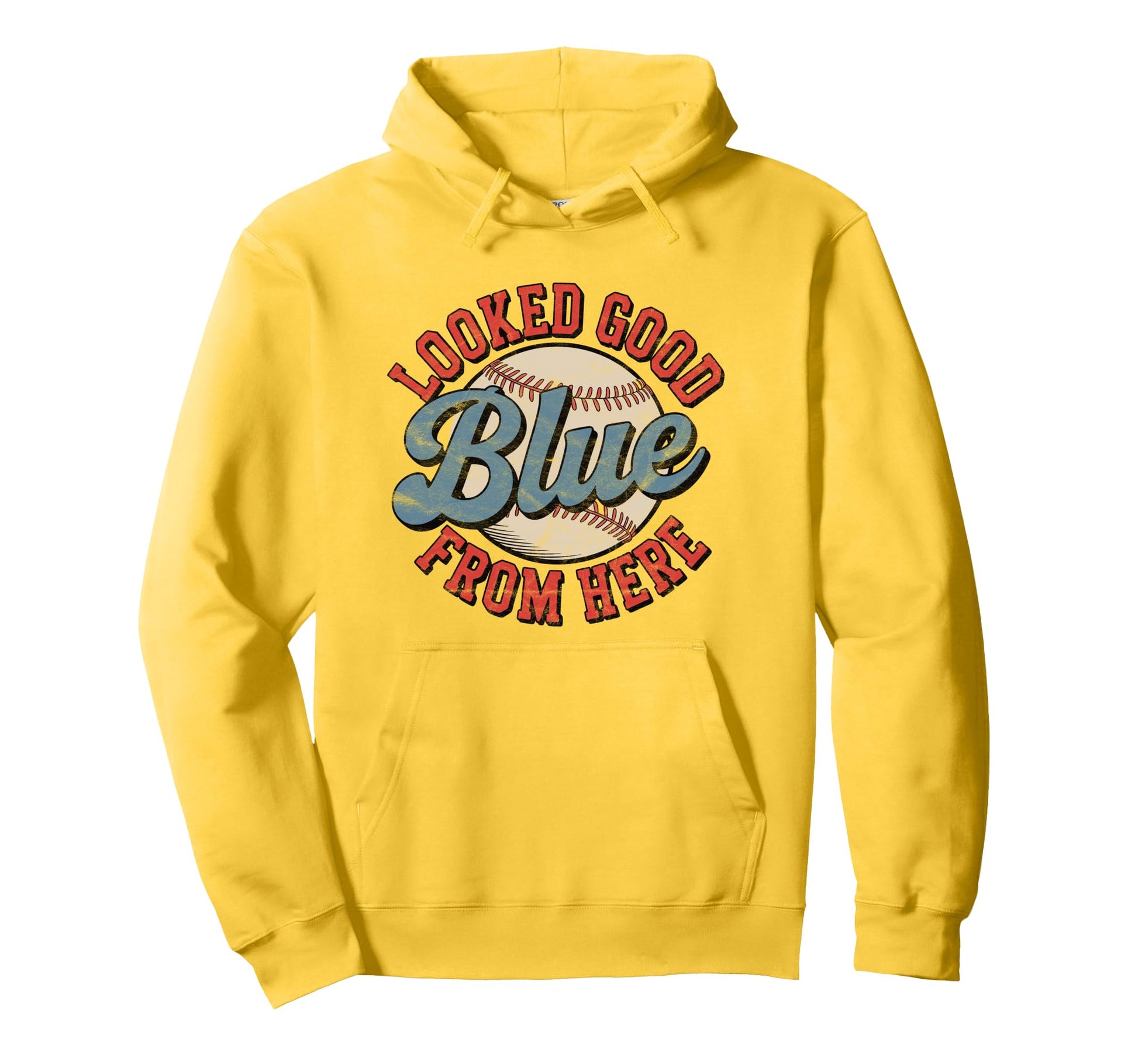 Funny Baseball Mom Looked Good From Here Hoodie - Custom Art Print Unisex - T-Shirt, Sweatshirt, Hoodie