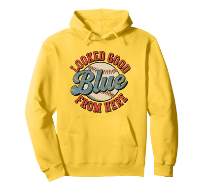 Funny Baseball Mom Looked Good From Here Hoodie - Custom Art Print Unisex - T-Shirt, Sweatshirt, Hoodie