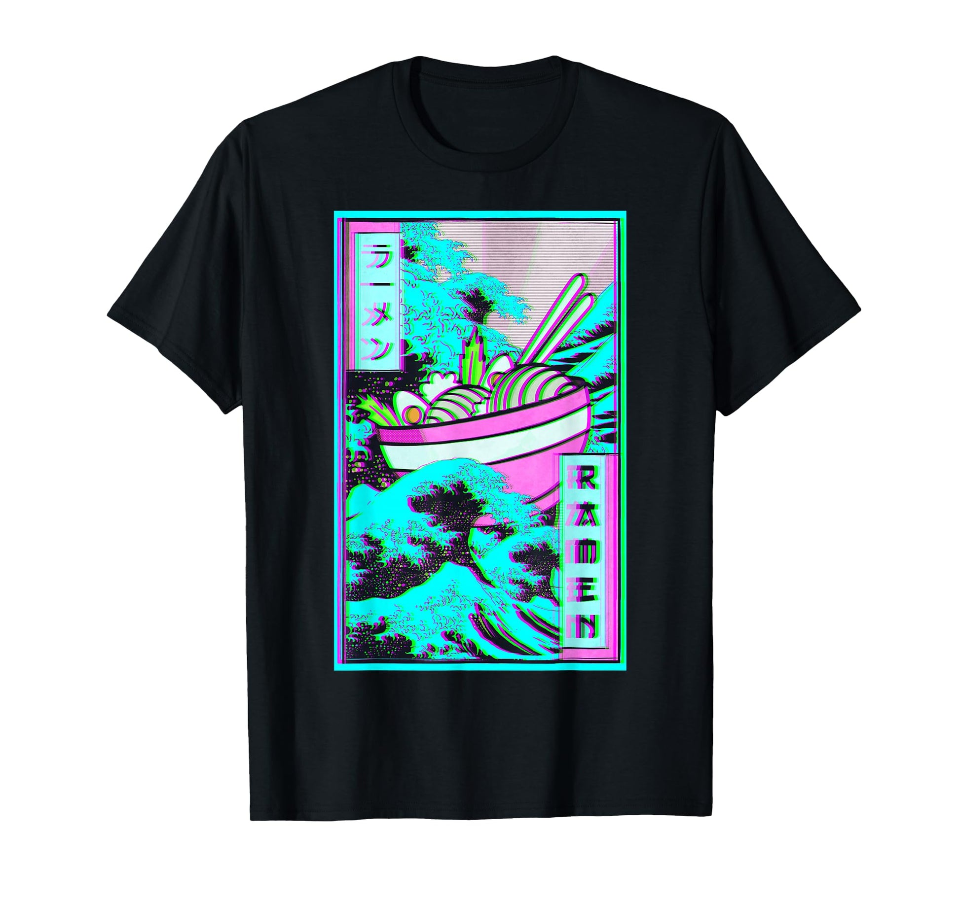 Ramen Noodles Great Wave Off T-Shirt - Casual Everyday Wear Unisex - T-Shirt, Sweatshirt, Hoodie
