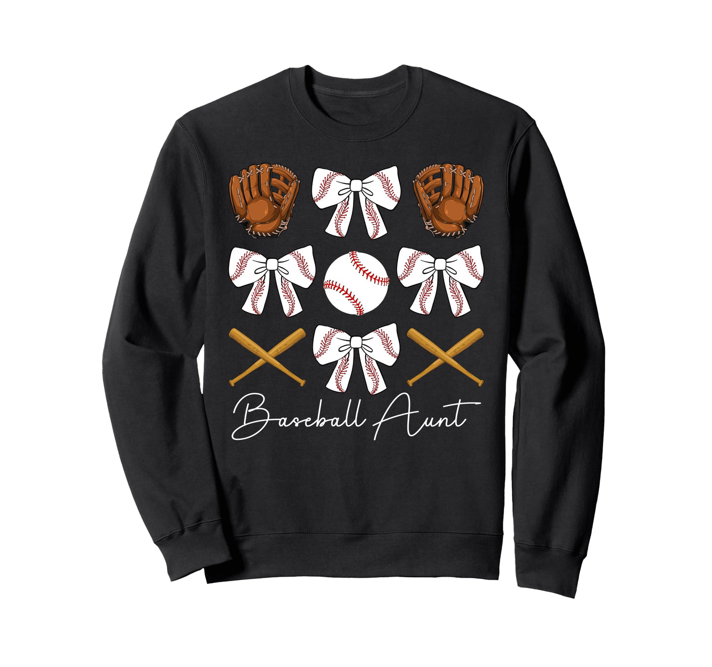 Baseball Aunt Baseball Player Auntie Sweatshirt - Aesthetic Graphic Unisex - T-Shirt, Sweatshirt, Hoodie
