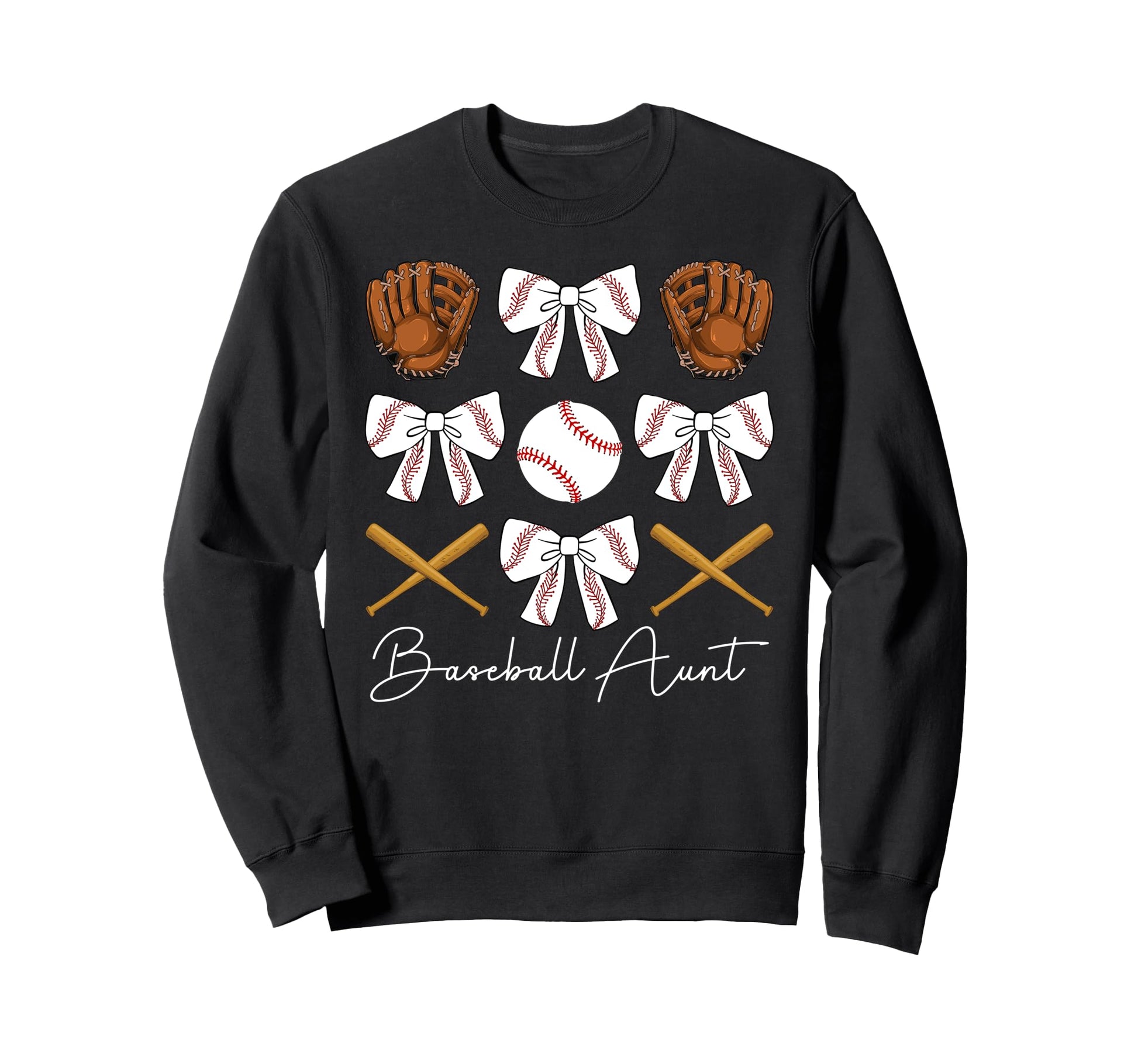 Baseball Aunt Baseball Player Auntie Sweatshirt - Aesthetic Graphic Unisex - T-Shirt, Sweatshirt, Hoodie