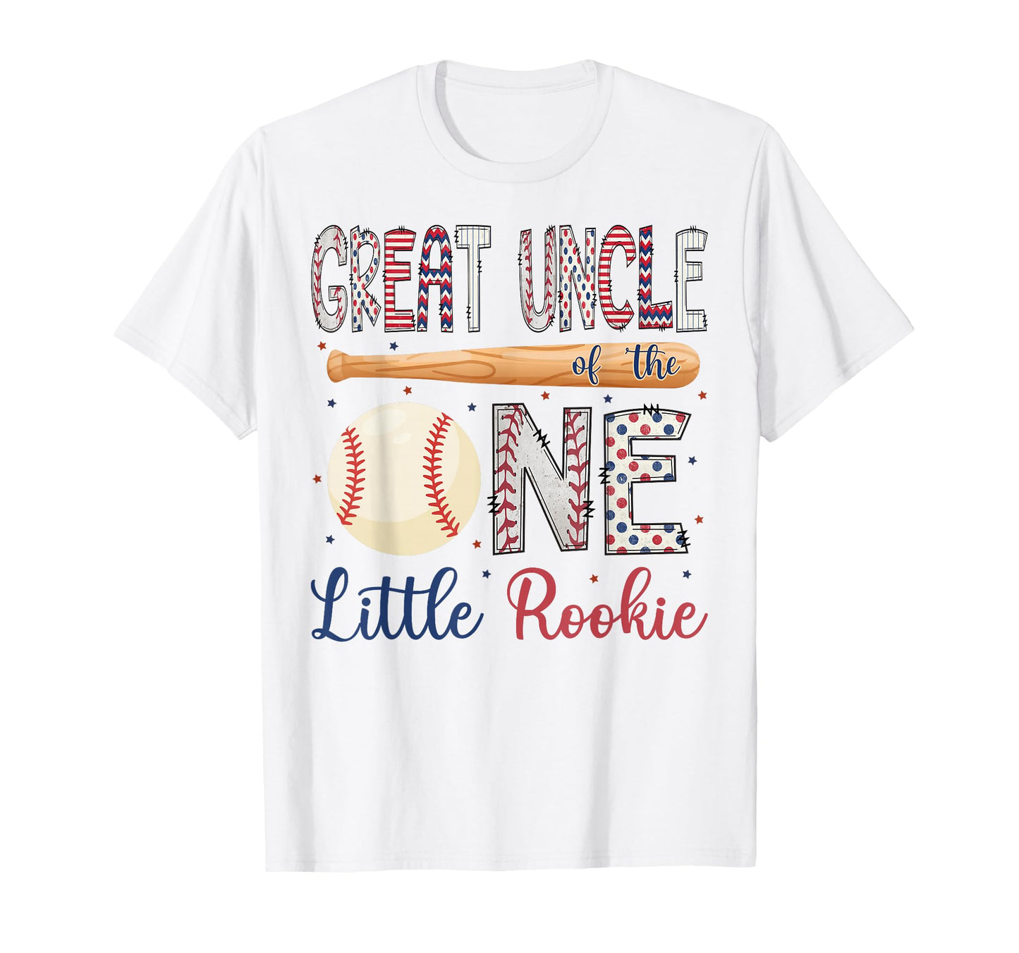 Great Uncle One Little Rookie T-Shirt - Custom Art Print Men Women - T-Shirt, Sweatshirt, Hoodie