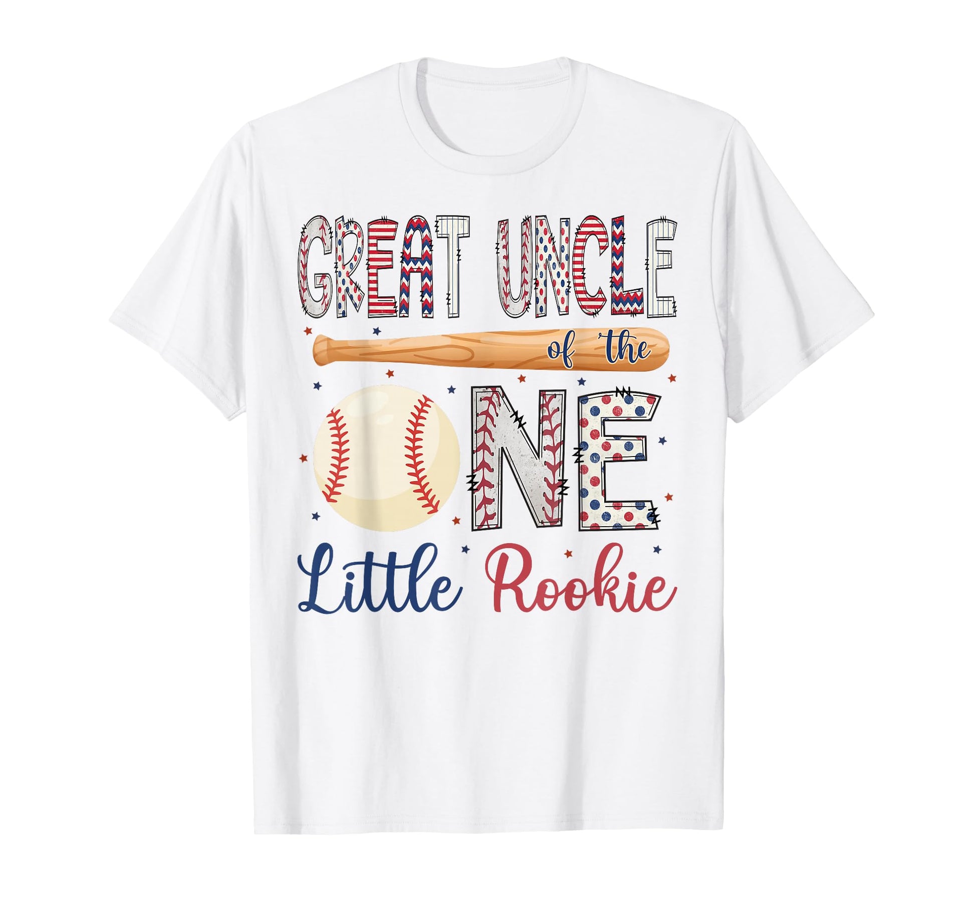 Great Uncle One Little Rookie T-Shirt - Custom Art Print Men Women - T-Shirt, Sweatshirt, Hoodie