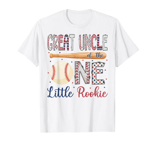 Great Uncle One Little Rookie T-Shirt - Custom Art Print Men Women - T-Shirt, Sweatshirt, Hoodie