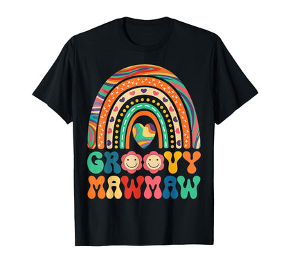 Groovy Mawmaw Rainbow Colorful T-Shirt - Minimalist Print for Adults - T-Shirt, Sweatshirt, Hoodie