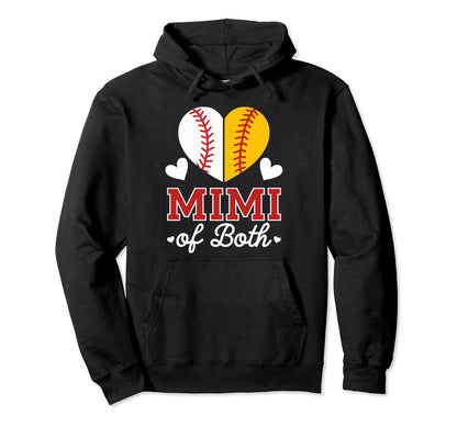 Mimi Baseball Grandma Grandmother Hoodie - Fun Novelty Design Unisex - T-Shirt, Sweatshirt, Hoodie
