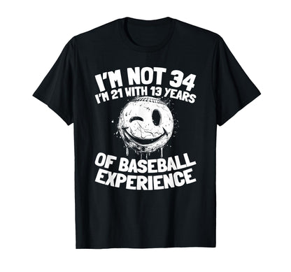 34Th Birthday Team Player Baseball T-Shirt - Streetwear Style Unisex - T-Shirt, Sweatshirt, Hoodie