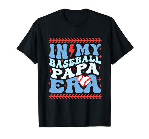 My Baseball Papa Era Groovy Baseball T-Shirt - Custom Art Print for Adults - T-Shirt, Sweatshirt, Hoodie
