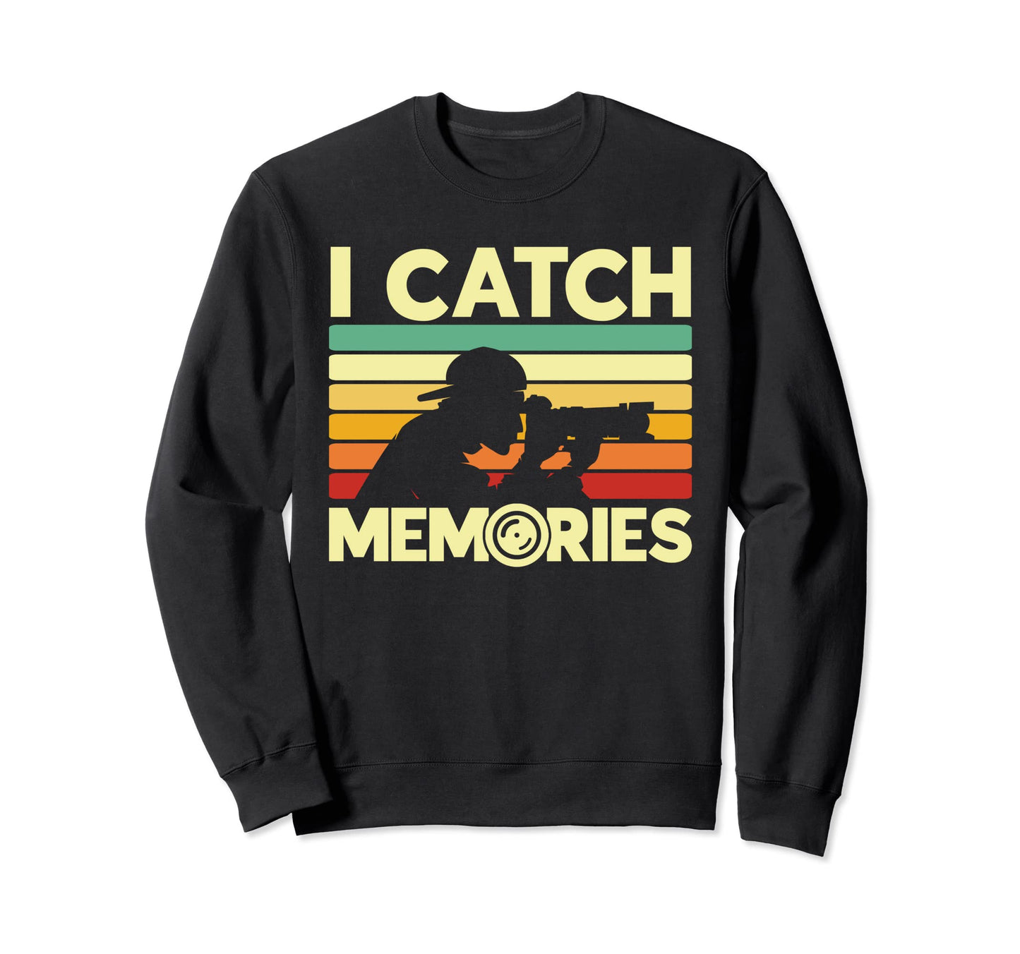 I Catch Memories Camera Lover Sweatshirt - Minimalist Print for Adults - T-Shirt, Sweatshirt, Hoodie