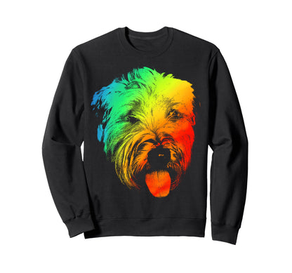 Soft Coated Wheaten Terrier Colorful Sweatshirt - Trendy Graphic Men Women - T-Shirt, Sweatshirt, Hoodie
