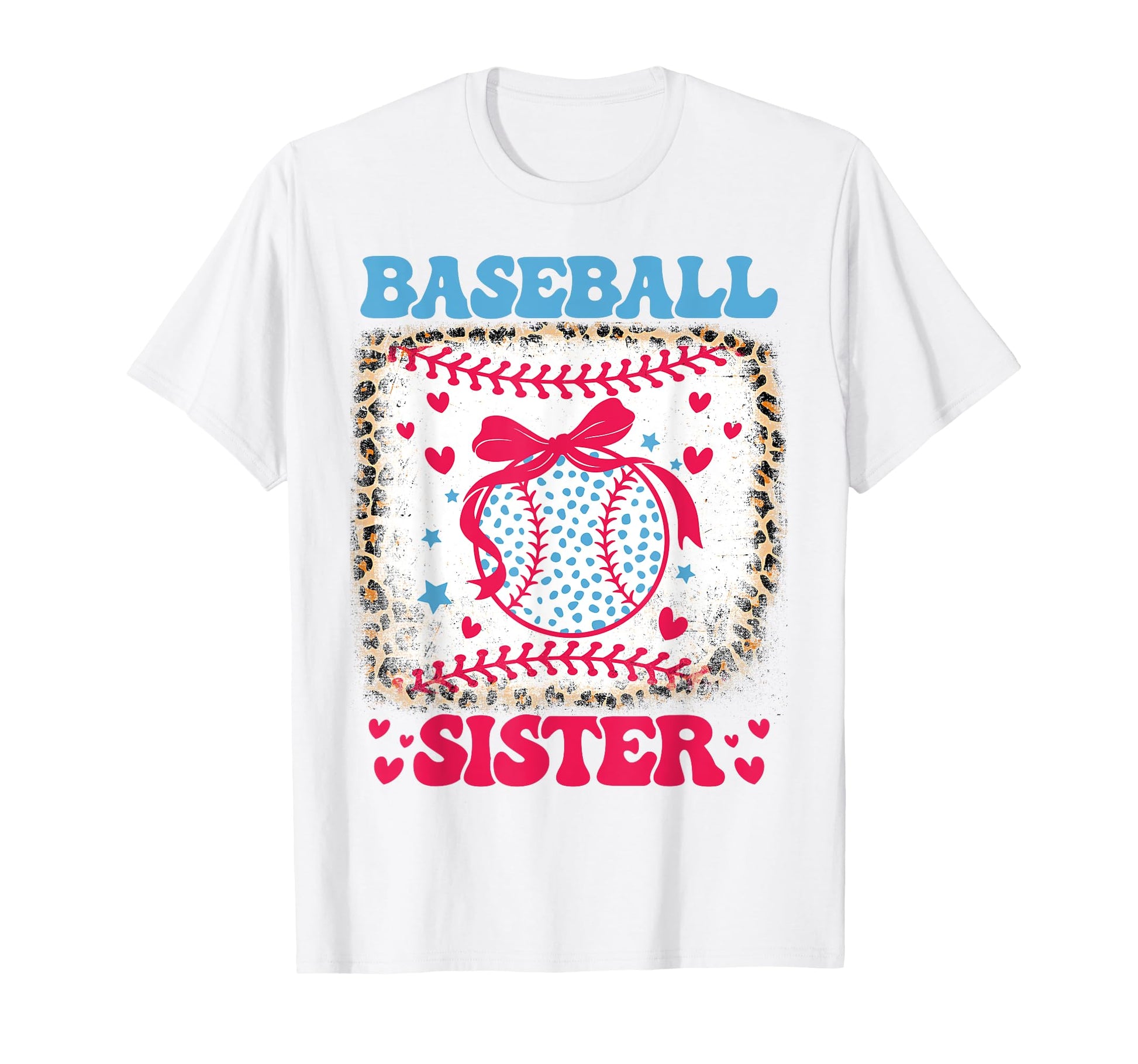Baseball Sister Coquette Bow Cheer Game T-Shirt - Minimalist Print Unisex - T-Shirt, Sweatshirt, Hoodie