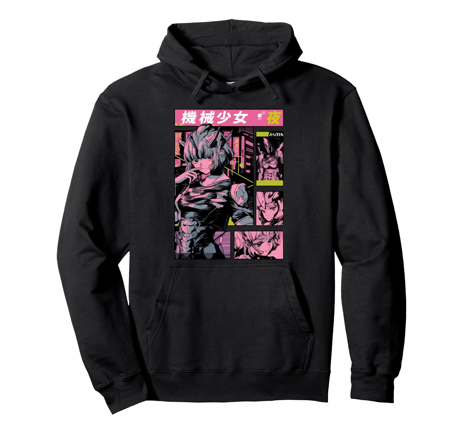 Cyberpunk Anime Dystopian Manga Hoodie - Fun Novelty Design Men Women - T-Shirt, Sweatshirt, Hoodie