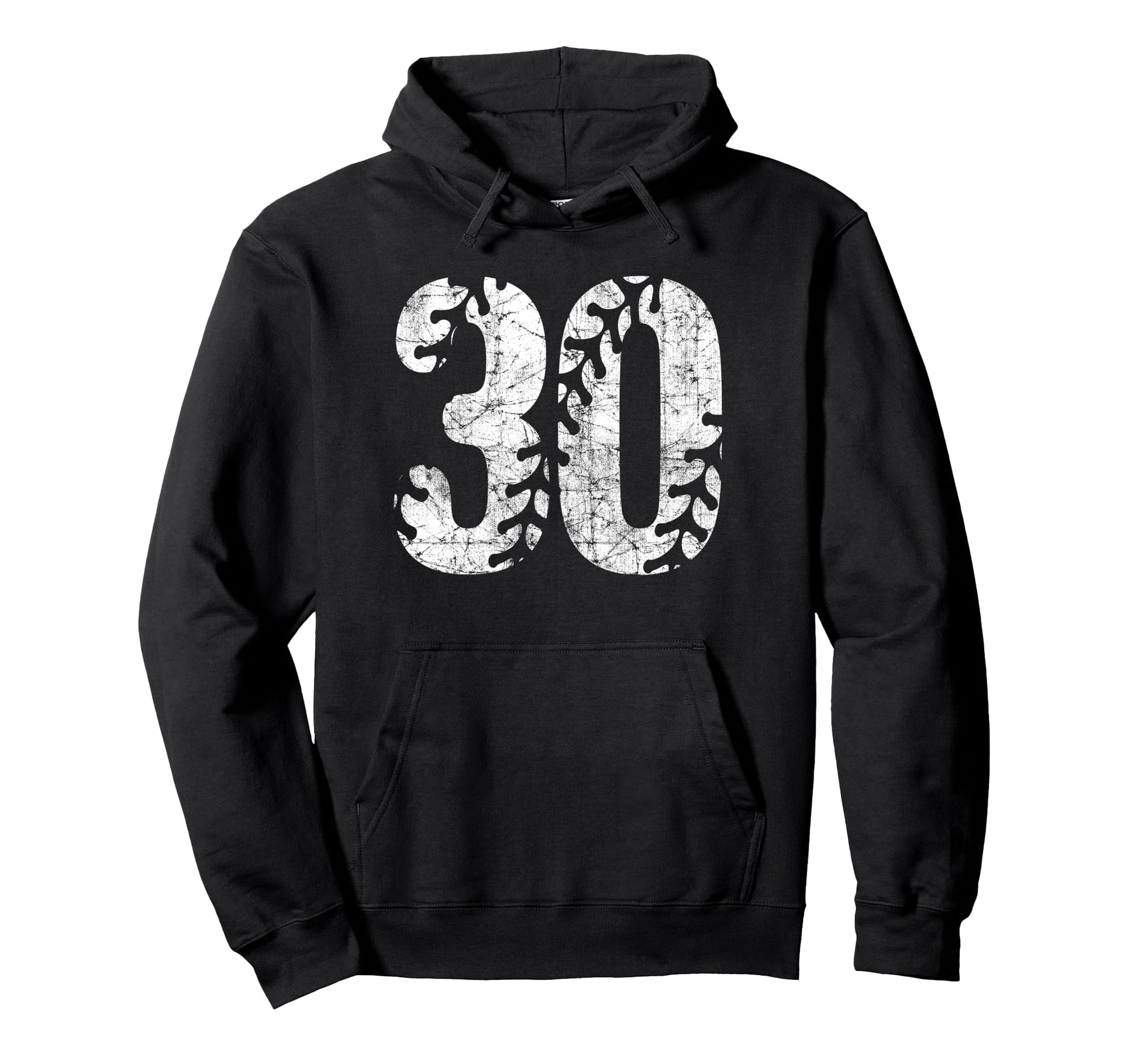 Baseball Softball Mom 30 Number 30 Hoodie - Casual Everyday Wear Unisex - T-Shirt, Sweatshirt, Hoodie