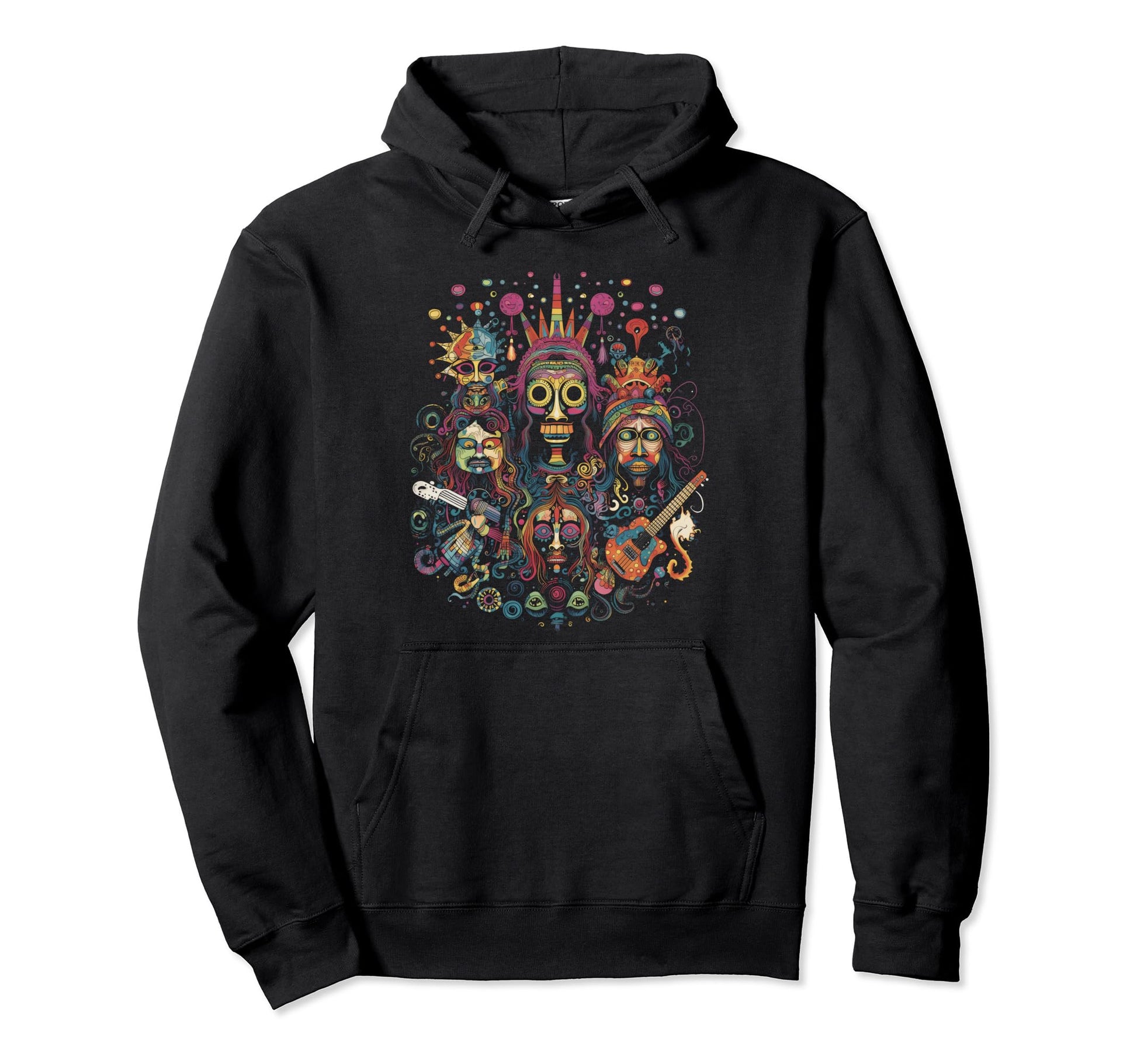 Hippie Boho Surreal Music 847 Hoodie - Unique Graphic for Adults - T-Shirt, Sweatshirt, Hoodie