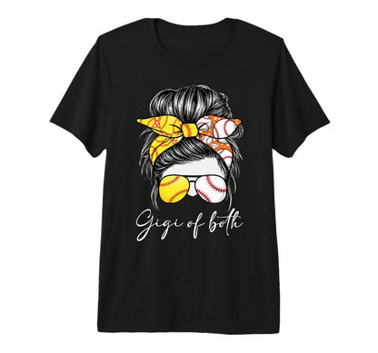 Gigi Both Baseball Softball Game T-Shirt - Casual Everyday Wear Men Women - T-Shirt, Sweatshirt, Hoodie