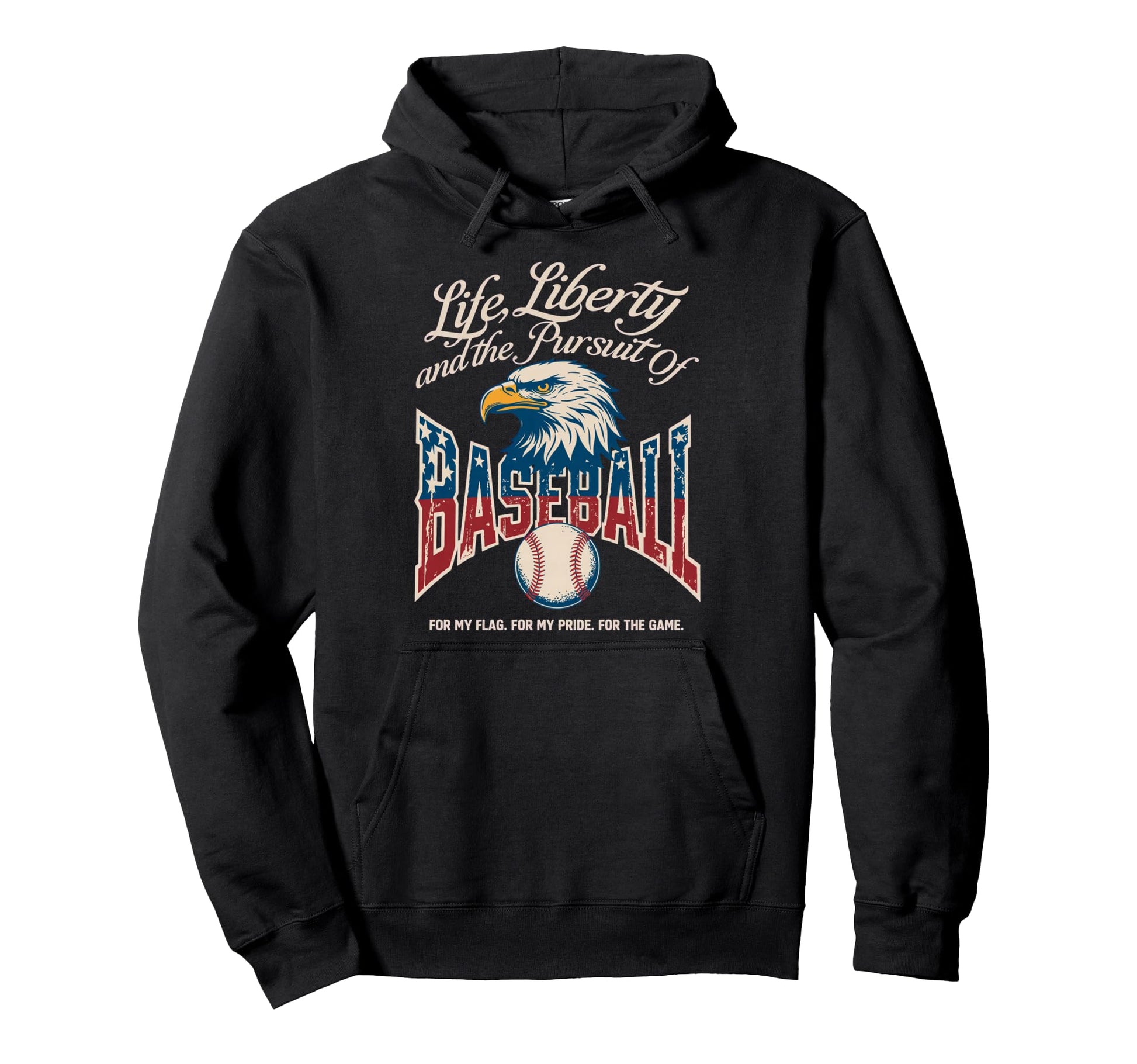Life Liberty And Pursuit Baseball Sweatshirt - Streetwear Style for Adults - T-Shirt, Sweatshirt, Hoodie