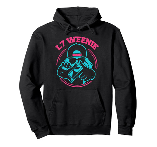 L7 Weenie Funny Baseball Loser Hand Hoodie - Novelty Apparel for Adults - T-Shirt, Sweatshirt, Hoodie