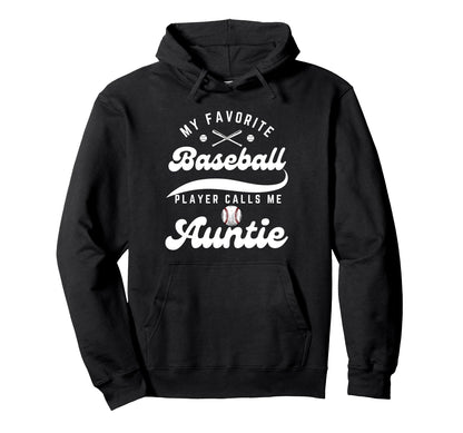My Favorite Baseball Player Calls Me Hoodie - Minimalist Print for Adults - T-Shirt, Sweatshirt, Hoodie
