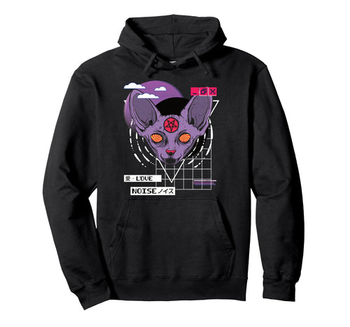 Vaporwave Aesthetic Japanese Korean Hoodie - Fun Novelty Design Men Women - T-Shirt, Sweatshirt, Hoodie