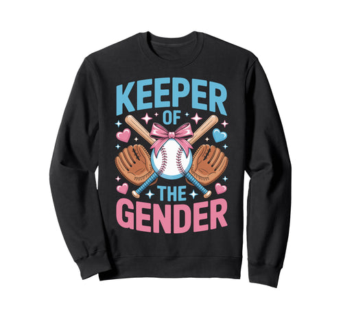 Baseball Reveal Keeper Gender Sweatshirt - Aesthetic Graphic Unisex - T-Shirt, Sweatshirt, Hoodie