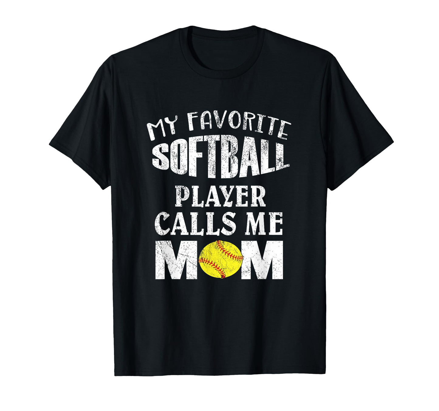 My Favorite Softball Player Calls Me Mom T-Shirt - Minimalist Print Unisex - T-Shirt, Sweatshirt, Hoodie