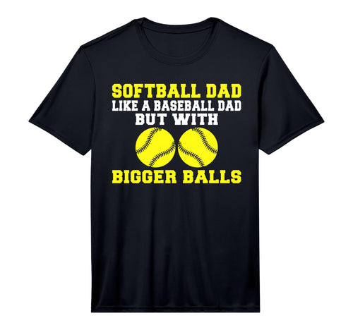 Mens Softball Dad Like Baseball Dad T-Shirt - Minimalist Print for Adults - T-Shirt, Sweatshirt, Hoodie