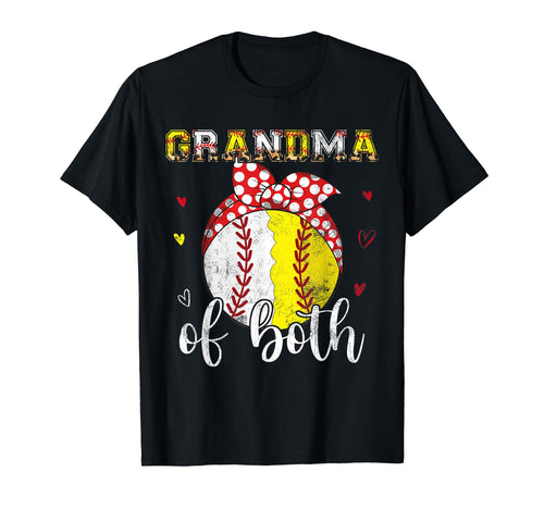 Grandma Both Baseball Softball T-Shirt - Custom Art Print Men Women - T-Shirt, Sweatshirt, Hoodie