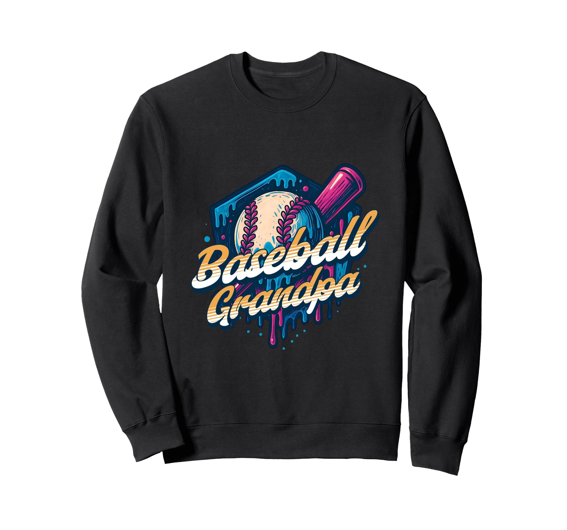 Baseball Grandpa Birthday Baseball Sweatshirt - Unique Graphic Men Women - T-Shirt, Sweatshirt, Hoodie