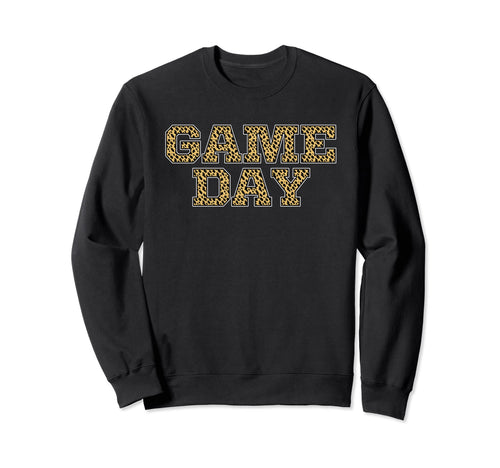 Game Day Leopard Animal Sports Sweatshirt - Unique Graphic for Adults - T-Shirt, Sweatshirt, Hoodie